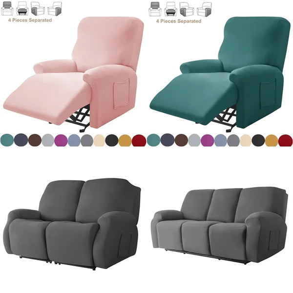 1 2 Seater Recliner Sofa Covers Relax Lazy Boy Chair Covers Anti-slip Armchair Covers Chair Sofa Slipcoves