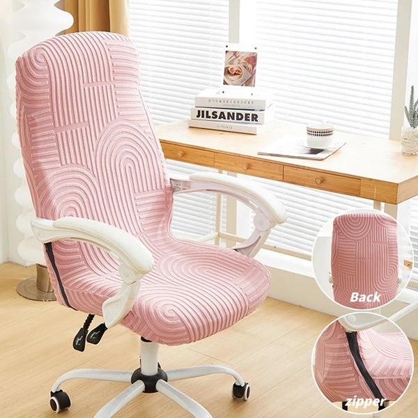 Jacquard Office Chair Covers Elastic Alii-inclusive Computer Chairs Slipcovers Solid Color Swivel Chair Sear Protector Case