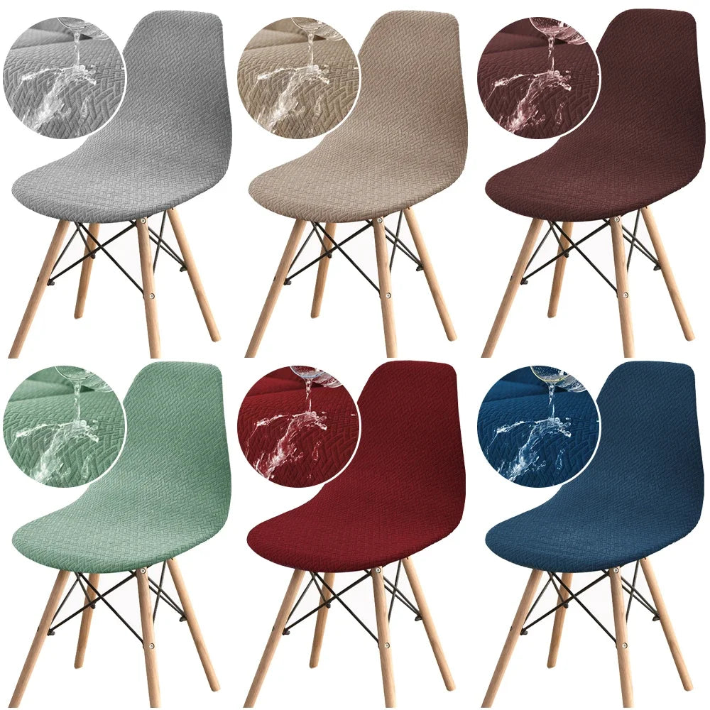 Waterproof T-Type Shell Chair Cover Removable Jacquard Chair Seat Cove ...