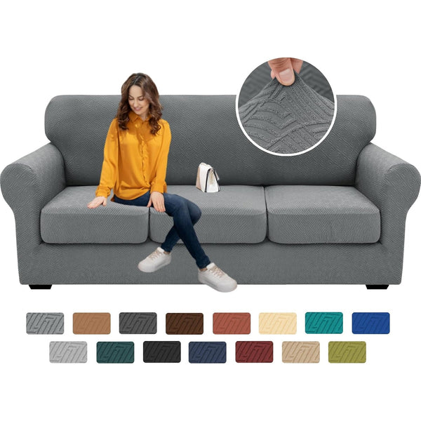 2026 New 4 Couch Covers for Cushion Couch Super Stretch Thick Soft Sofa Cover Anti Slip Sofa Slipcover Dogs Cats Furniture Protector