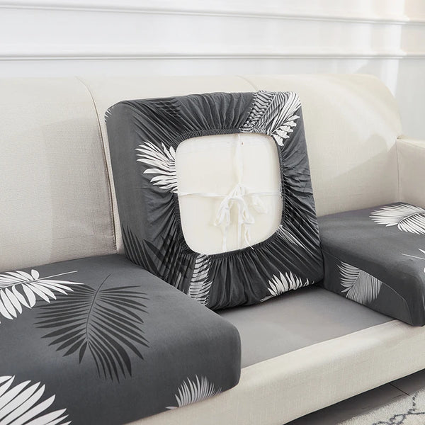 Printed Sofa Cushion Covers Elastic Furniture Protector Sofa Seat Cushion Slipcover Spandex Couch Cover