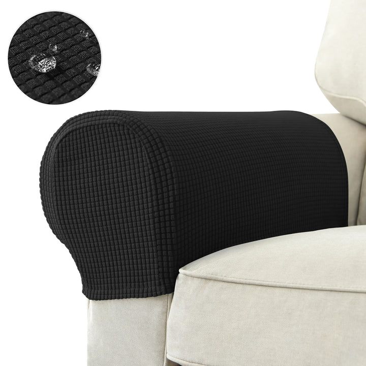 Waterproof Anti-dirty Jacquard Sofa Arm Cover Stretch Decor Seat