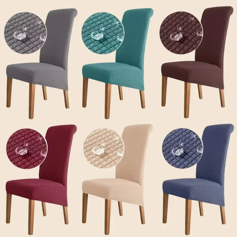 Commercial Plus Size Waterproof Dining Room Chair Cover