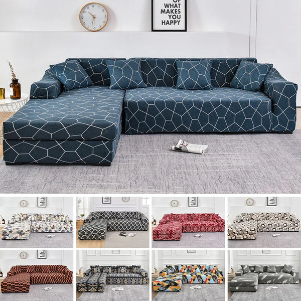 Elastic L Shape Sofa Covers Stretch Couch Cover Slipcovers