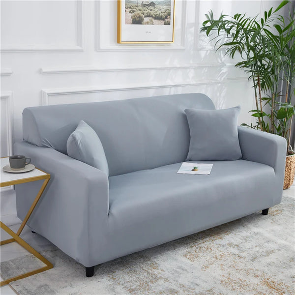 Elastic Sofa Cover Solid Color Sofa Covers Spandex Modern Polyester Corner Sofa Couch Slipcover Chair Protector