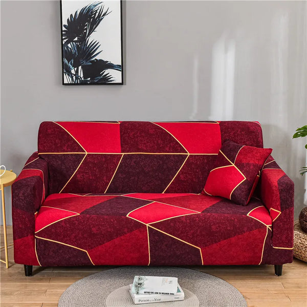 Geometric Elastic Sofa Covers All-inclusive Slip-resistant Couch Cover Strech L Shape Corner Sofa Slipcovers