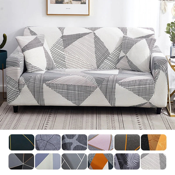 Elastic Sofa Covers for Living Room funda sofa Couch Cover Chair Protector 1/2/3/4-seater Geometric Sofa Slipcovers