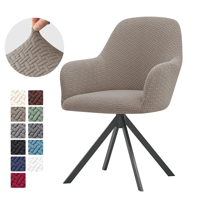 High Arm Chair Cover Elastic Dining Chair Covers