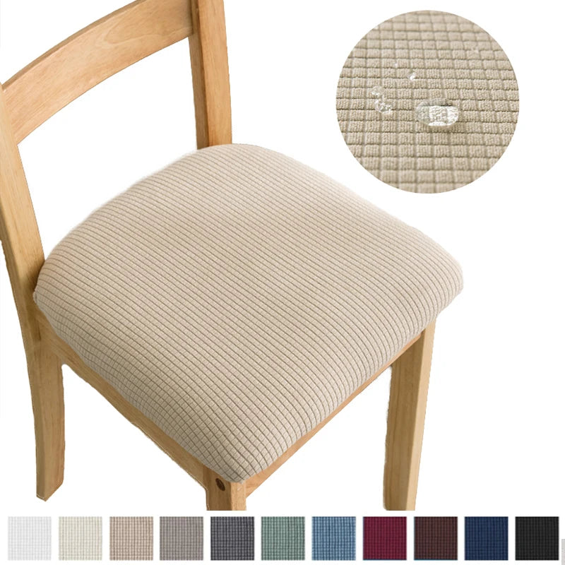 Stretch chair cover on dining room chair