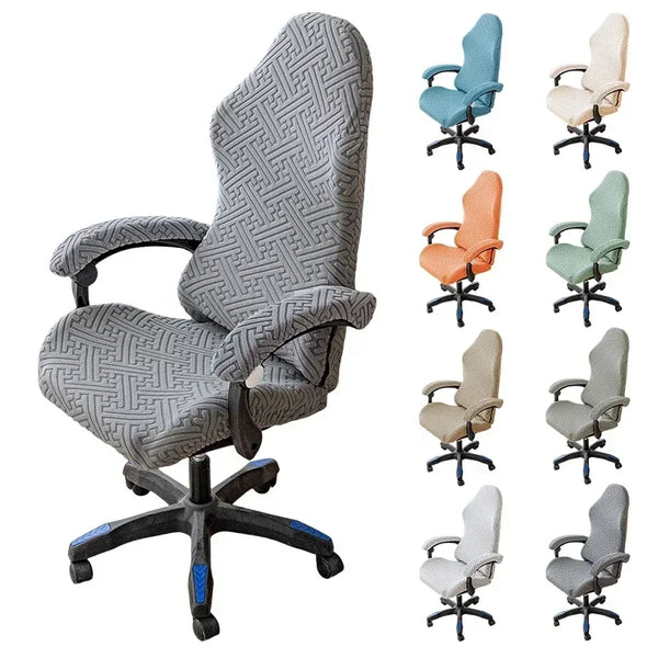 Jacquard Gaming Chair Covers Elastic Office Chairs Cover Armchair Slipcover Computer Chair Slipcovers with Armrest Covers