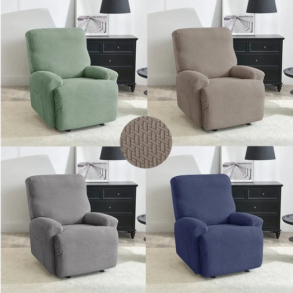 Jacquard Recliner Sofa Covers Elastic Ralax Lazy Boy Chair Covers Stretch Spandex Couch Slipcovers Non Slip Armchair Slipcovers