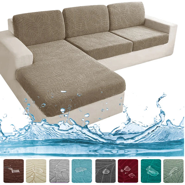 New Waterproof Sofa Cushion Cover Jacquard Sofa Cover Anti-dust Thick Furniture Protector Removable Sofa Cushion Seat Covers