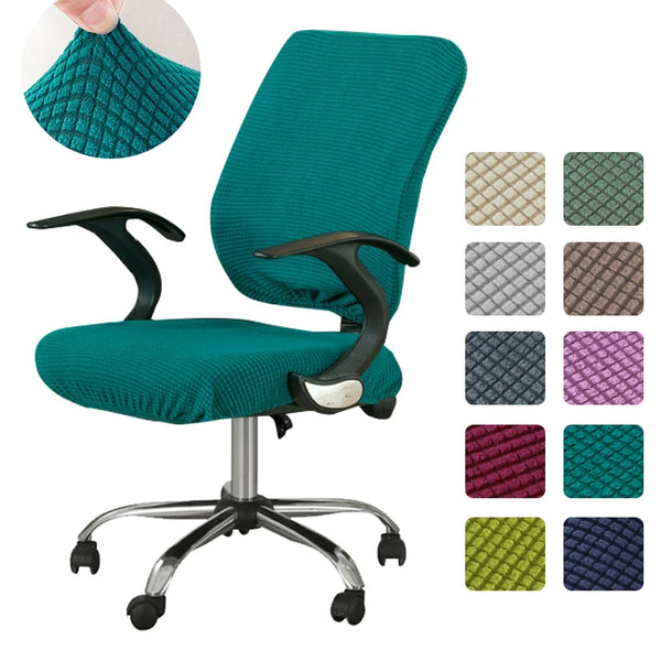 Office Chair Cover Set Computer Universal Stretch Desk Chair Seat Armrest Covers Pad Office Cushion Backrest for Rotating Chair