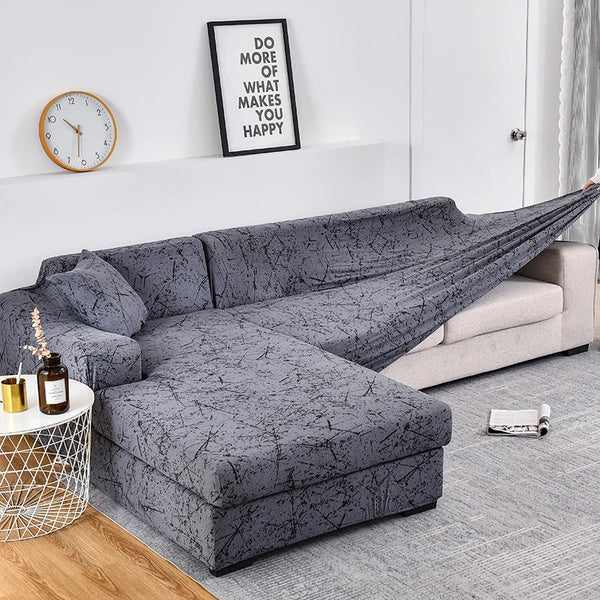 Please Order 2Pieces if is L-shaped Corner Chaise Longue Sofa cubre sofa Elastic Couch Cover Stretch Sofa Covers for Living Room