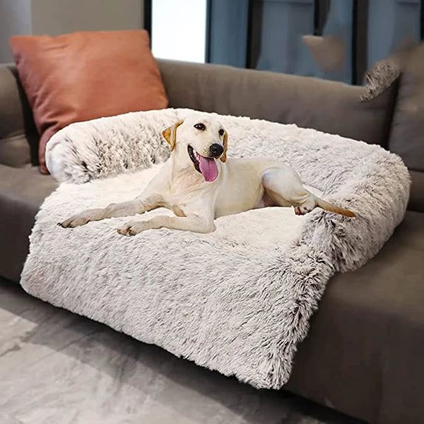 Plush Kennel Mat Large Dogs Sofa Bed Covers Removable Washable Pet Kennel Blanket Cushion Cat Warm Sleeping Mat Furniture Protector