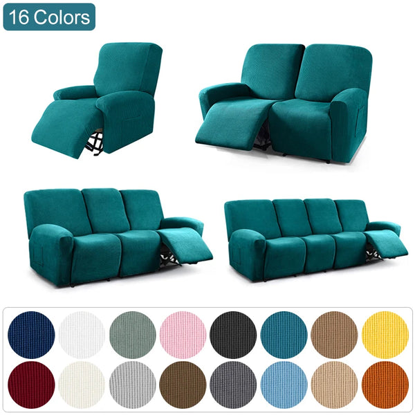 Recliner Sofa Cover Stretch Jacquard Slipcover Elastic Sofa Protector Lazy Boy Relax Armchair Covers for Living Room Washable