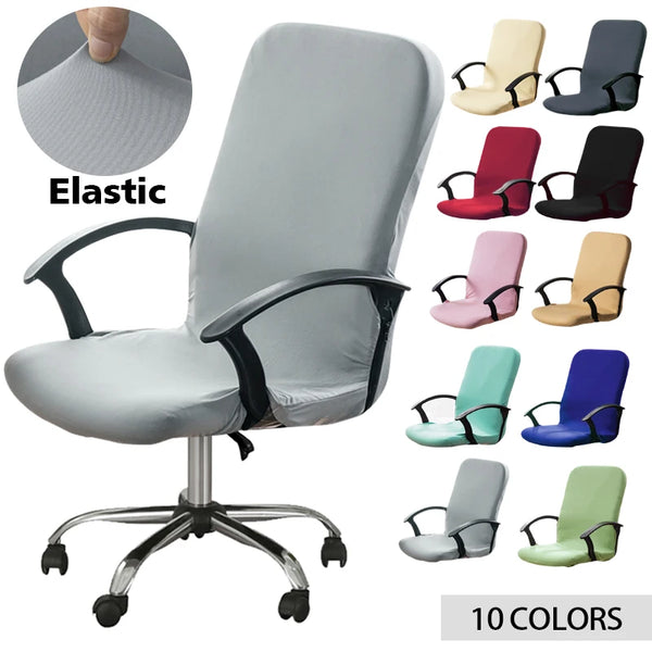 Stretch Office Chair Covers Computer Seat Cover Gaming Desk Chair Cover for Home Hotel Anti-Fouling Removable S/M/L Size