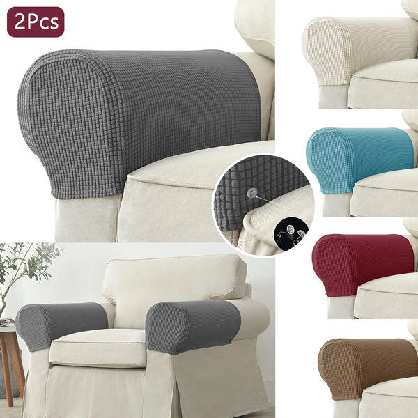 2pcs/set Stretch Sofa Armrest Covers,  Sofa Arm Covers Universal Cover for Living Room Home Decor
