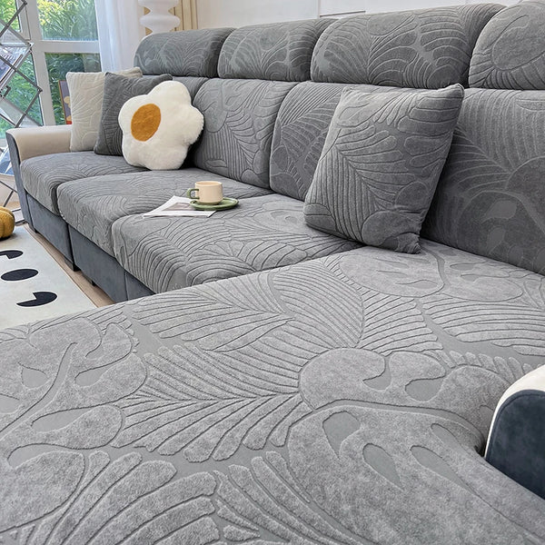 Jacquard Sofa Cushion Covers Four Seasons Universal Sofa Seat Cover High Elastic Pet Anti Dirt Waterproof Sofa Cover