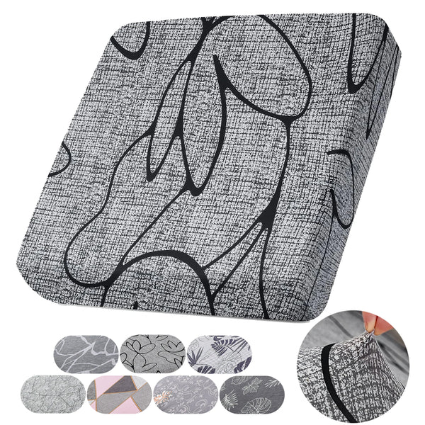 Printed Sofa Cushion Slipcover Non-slip Polyester Stretch Sofa Seat Cover for Bedroom Living Room Home Decor