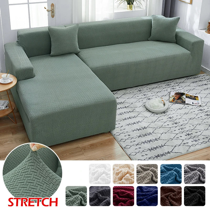 Geometric Sofa Covers in Minimalist Interiors