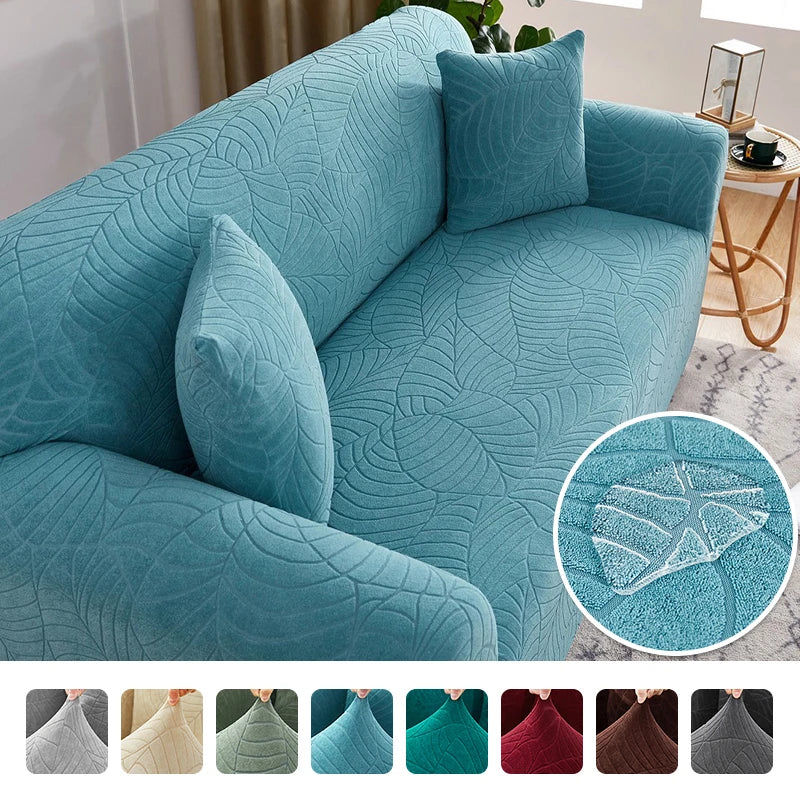 Sofa Cover for Living Room Thick Elastic Jacquard Cover for Sofa Couch ...