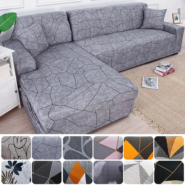 Spandex Corner Sofa Covers Elastic Spandex Couch Cover Stretch Slipcovers L Shape Sofa Need Buy 2pcs Sofa Cover