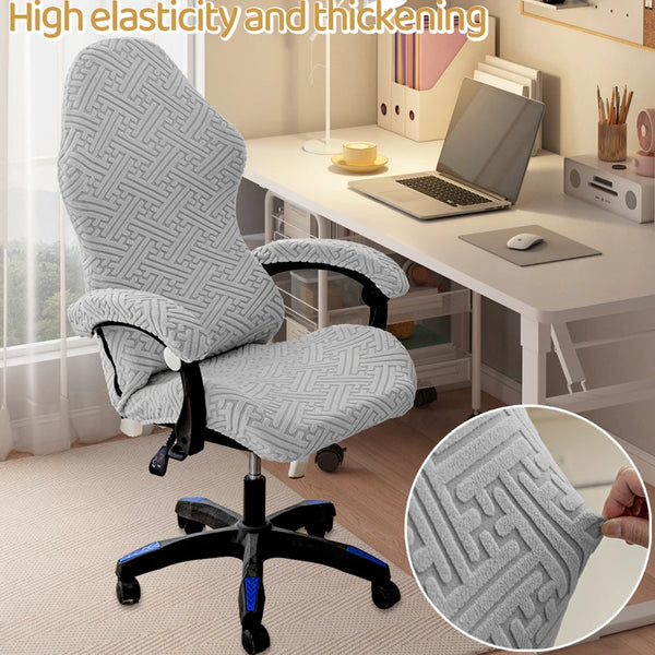 Thick Jacquard Gaming Chair Covers Universal Elastic Office Computer Chair Cover Racing Game Chair Cover with Armrest Cover