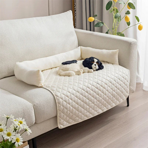 Velvet Pet Dog Bed Sofa Covers Blanket For Medium Large Dogs Removable Washable Mat Warm Kennel Pet Cat Mats Couch Protector Pet Beds