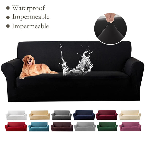 Waterproof Elastic Sofa Covers for Living Room ArmChair Couch Cover Corner Sofa L-shape Sofa Slipcover Furniture Protector