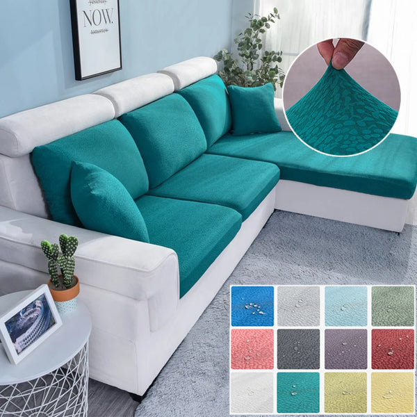 Waterproof Seersucker Sofa Seat Cushion Cover Thick Armchair Cover Stretch Decor Couch Cushion Covers for Universal Sofas