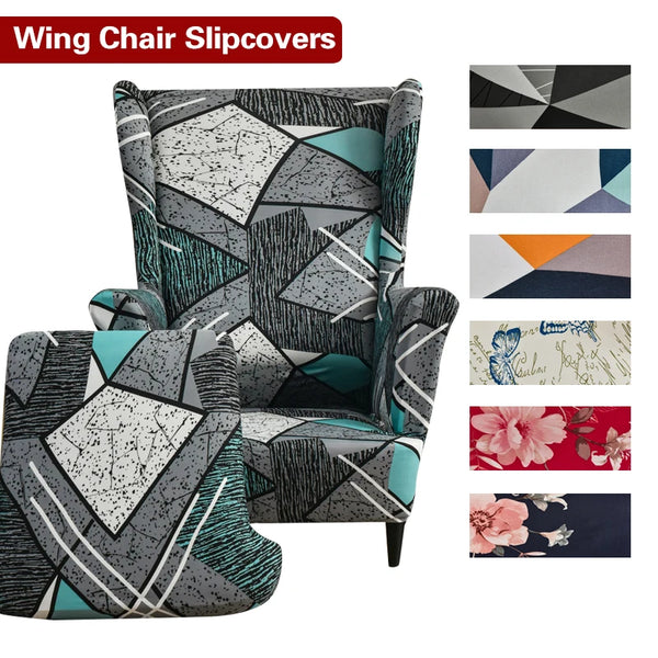 Wingback Chair Slipcover Stretch Sofa Cover Couch Cover Armchair Furniture Covers for King Back Chair